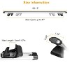iMountek"2Pcs Aluminum Alloy Car Roof Crossbar Rack Luggage Carrier, 330lbs Capacity with Lock, Fits Most SUVs"Silver - 2 of 4