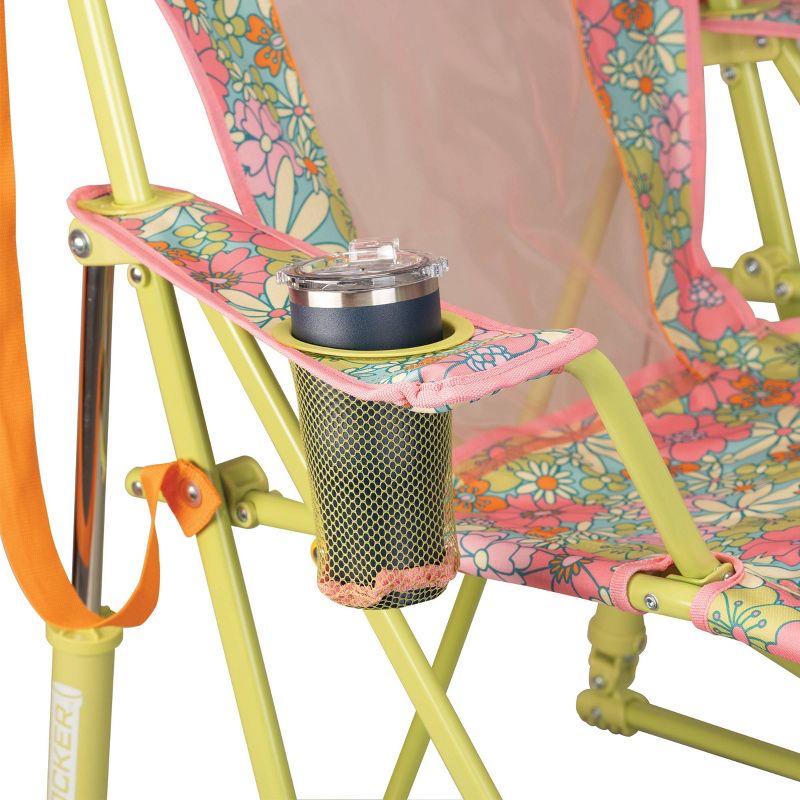 GCI Outdoor Comfort Pro Rocker Foldable Rocking Camp Chair - Floral, 5 of 13