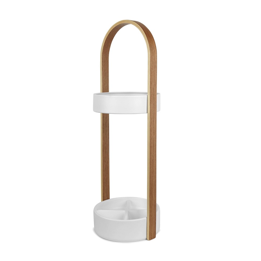 Photos - Other Furniture Umbra Bellwood Umbrella Stand White/Natural  