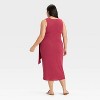 Women's Side-Tie Midi A-Line Dress - Ava & Viv™ - 2 of 3