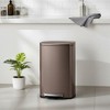13 Gal (50 L) Trash Can, Stainless Steel Kitchen Garbage Can, Soft Close, Step-On Pedal, Removable Inner Bucket - 2 of 4