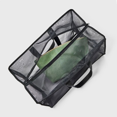 Shade & Shore Packable Zip Top Mesh Tote Handbag - Shade & Shore™ Black — фото 4