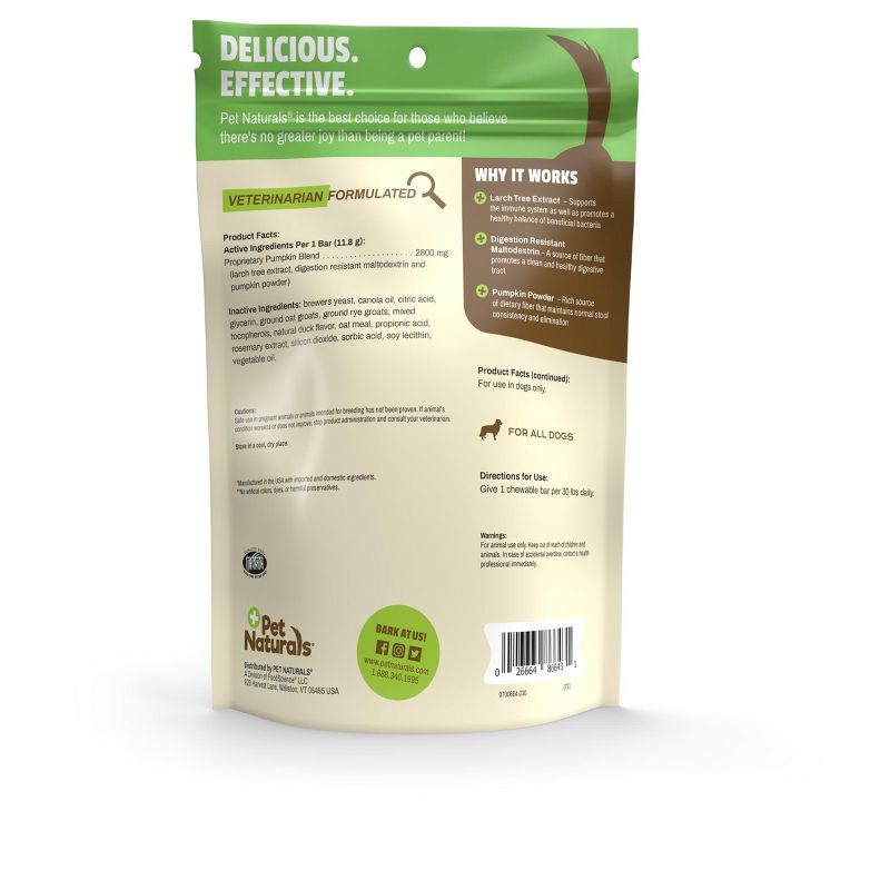 Pet Naturals Scoot Bars for Dogs, Digestive Support, Duck Flavor 30 count, 2 of 4