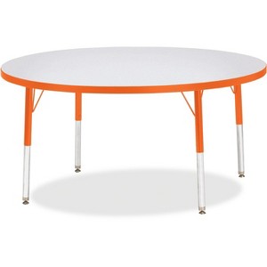 Jonti-Craft Berries Elementary Height Color Edge Round Table (48 x 48) in Orange - 1 of 2