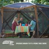 Clam Quick Set Escape Sky Screen Portable Camping Outdoor Gazebo Shelter, Brown - 3 of 4