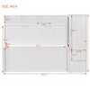 Full/Queen Murphy Bed, Wooden Cabinet Bed Wall Bed with Closet and Drawers, Folding Bed for Guest Room Small Room - 3 of 4