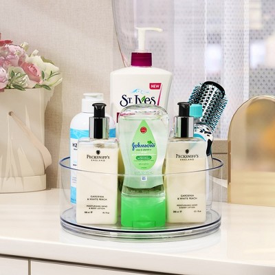 Sorbus 2 Pack Clear Lazy Susan Organizer