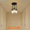 YIYIBYUS 3-Lights Glass Mason Jar Light Kitchen Island Pendant Light - 2 of 4