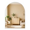 Okak Minimalism Arched Bathroom Mirror, Vanity Mirror with Aluminum Frame, Arched Mirror for Bathroom, Living Room, Bedroom - 3 of 4