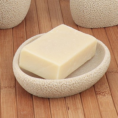 Evideco French Home Goods Unique Sea Sponge Inspired Soap Dish - Durable Bar Soap Holder with Oceanic Design