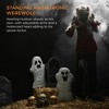 Best Choice Products 5ft Standing Werewolf, Howling Hudson Halloween Animatronic w/ Pre-Recorded Phrases, LED Eyes - 2 of 4