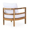 PAGED Wood Patio Dining Chairs Patio Chairs with Waterproof Thick Cushion Deep Seating for Garden, Patio, Lawn - 4 of 4