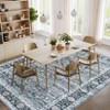 COZONY Vintage Style Reversible Area Rug, Non-Slip Machine Washable Soft Boho Rug for Living Room and Bedroom - 3 of 4