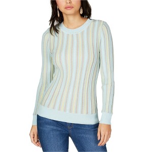 I.N.C International Concepts Womens Textured Stripe Pullover Sweater, Multicoloured, Small - 1 of 1