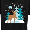 Women's - Instant Message - Scandinavian Winter Deer Short Sleeve Graphic T-Shirt - 2 of 4