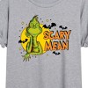Women's - Dr. Seuss - The Grinch Halloween Scary Mean Oversized Graphic T-Shirt - 2 of 4