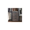 HomeStock Monica Wood Walk In Closet System Weathered Wood - 4 of 4