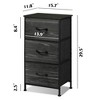 GALAXHERO Nightstand with 3 Drawers – Fabric Dresser Storage Organizer for Bedroom, Hallway, Entryway, Closets - 2 of 4