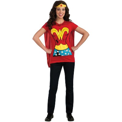 wonder woman t shirt with cape plus size