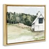 Stupell Industries Quiet Countryside Farmhouse Cottage Green Pasture Floating Frame Canvas Art - 2 of 4