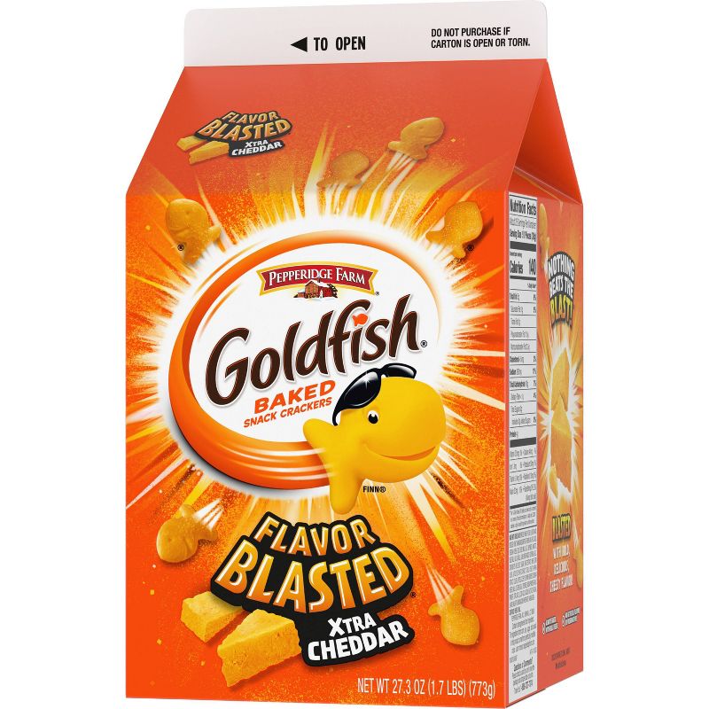 Pepperidge Farm Goldfish Flavor Blasted Extra Cheddar Snack Crackers, 6 of 7