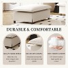 33"x27.5" Ottoman Module for Modular Sectional Sofa, Wide Seat, Chenille - 3 of 4
