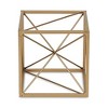 Cheung's Emel Abstract Patterned Golden Cube Decor - Small - 3 of 3