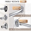 Curved Shower Curtain Rod 43" to 72" Adjustable, Stainless Steel Rustproof Expandable Round Shower Curtain Rod - 3 of 4