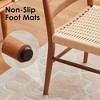 Infurnic Accent Chairs, Comfortable Woven Seat with Sturdy Legs, Modern Accent Chairs for Kitchen and Dining Room, Beige, 19"*19.5"*32" - 3 of 4