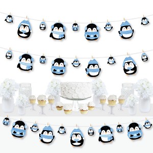 Big Dot of Happiness Winter Penguins - Holiday and Christmas Party DIY Decorations - Clothespin Garland Banner - 44 Pieces - 1 of 4