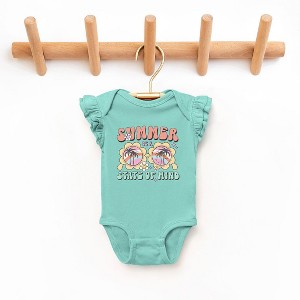 The Juniper Shop Summer State Of Mind Baby Flutter Sleeve Bodysuit - 1 of 2