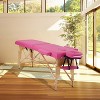 BestMassage Portable Massage Table 2-Fold Spa Bed Adjustable Salon Table with Non-Woven Carrying Bag - 2 of 4