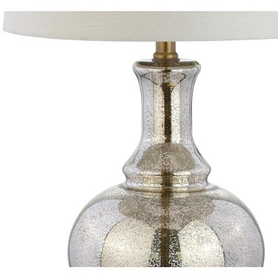 Contemporary White Linen Shade Clip-On Desk Lamp Set