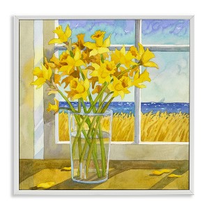 Stupell Industries Daffodils in Seaside Window, 24" x 24" - 1 of 4
