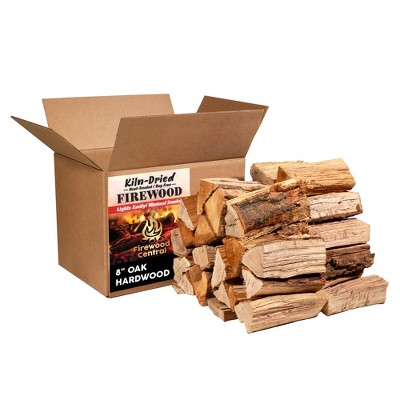 Firewood Central Kiln-Dried Wood Splits 8 in, 30–35 Pieces for Pizza Ovens, Grills, Smokers, and BBQ Cooking