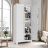 KTMBDW Select Storage Cabinet, Pantry Cabinet Kitchen Storage with Adjustable Shelves, Bathroom Storage Cabinet, White - 4 of 4