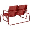 HomeStock Ridgeland Outdoor Metal Loveseat Glider - 4 of 4