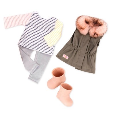 Our Generation Fun Fur Fall Vest Outfit for 18" Dolls