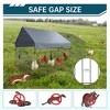 TROPOW Chicken Run Walk in Chicken Coop Hen Poultry House Cage Pet Playpen Garden with Water-Resist Cover Rabbit Hutch House Enclosure Playpen - 3 of 4