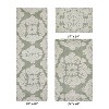 Medallion Collection 100% Cotton Tufted Bath Rug Set of 3 - Better Trends - 4 of 4