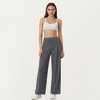 Anna-Kaci Active Women's High Waist Pleated Wide Leg Sweatpants with Smooth Stretch Fabric and Relaxed Silhouette - 2 of 4