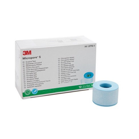  3M Micropore Paper Tape - White, 1 x 10yds (Box of 12) :  Health & Household