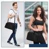 Generic Small Gym Bag with Wet Pocket  Mini Duffle Bag  Lightweight Carry On Bag for Travel Sport - Black - 3 of 4