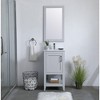 Elegant Lighting Aqua rectangle vanity mirror 18 inch in Grey - 4 of 4
