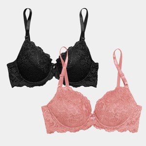 Smart & Sexy Signature Lace Push-Up Bra 2-Pack - 1 of 4