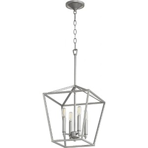 Quorum Lighting Gabriel 4-Light Entry Pendant, Classic Nickel, 12.5W x 16H - 1 of 1