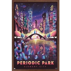 Trends International Disney Pixar Elemental - Periodic Park Framed Wall Poster Prints - 1 of 4