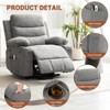 Lift Recliner Chair with Massage & Heat, Oversized Power Recliners, Home Theater Seat with 2 Cup Holders Side, Glider Reclining Single Sofa Chair - 3 of 4