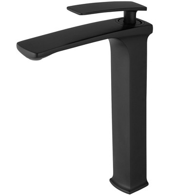 BWE Single Hole Single Handle Bathroom Vessel Sink Faucet With Pop Up Drain Assembly Kit
