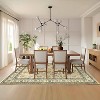 Washable Area Rug, Pastel Oriental Low-Pile Carpet, Stain-Resistant & Non-Slip Runner for Living Room Bedroom Kitchen Hallway Laundry - 3 of 4